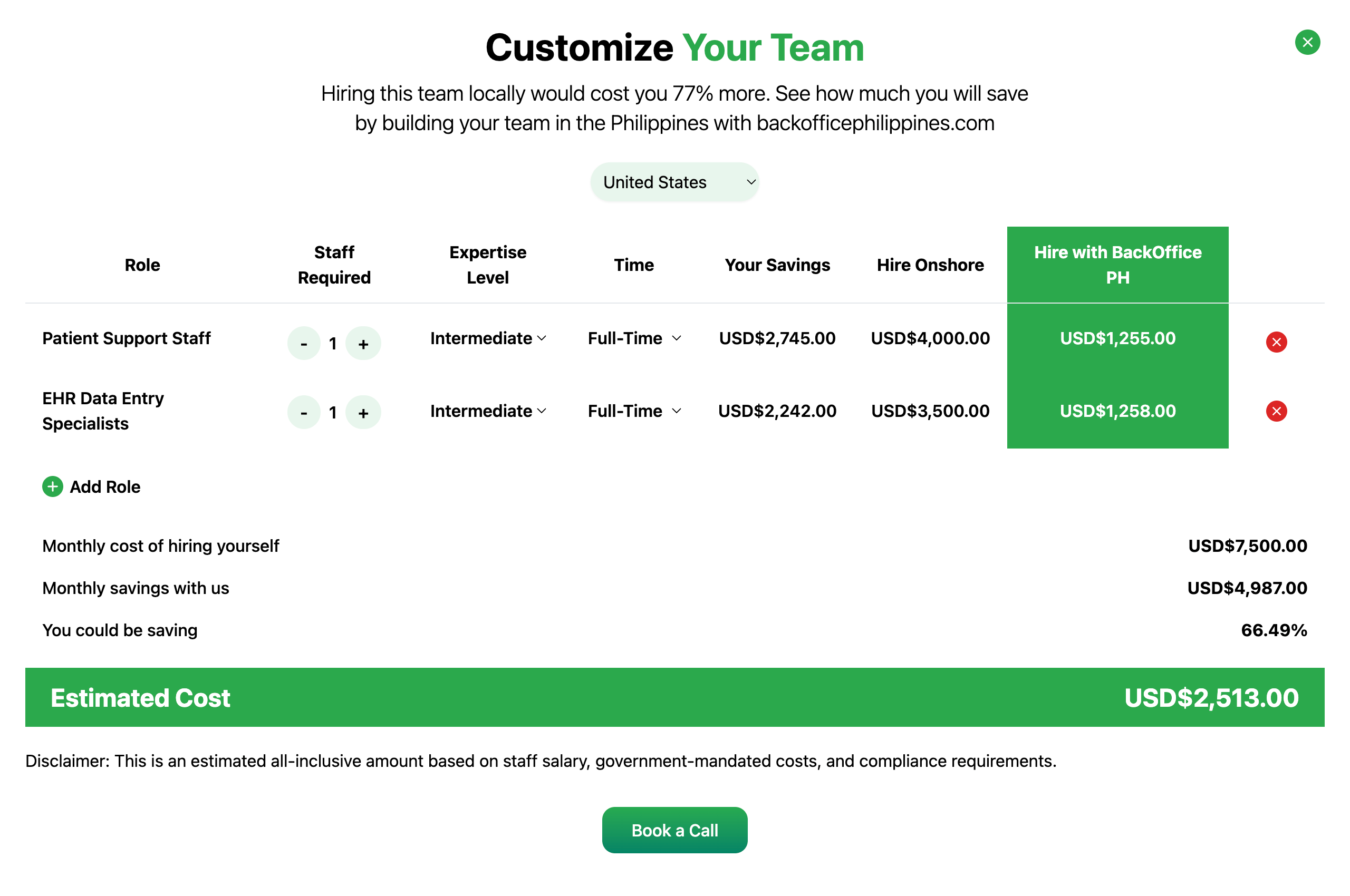 Back Office Philippines Team Builder